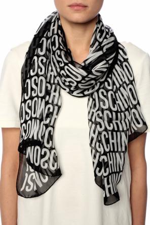 Silk scarf with logo, zdjęcie 2 Silk scarf with logo od Moschino